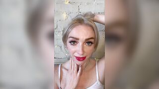 POV Face Fetish Cute Freckled Blond CHEER FLOOZY Supplicates For YOUR Cum - Remi Reagan