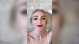 POV Face Fetish Cute Freckled Blond CHEER FLOOZY Supplicates For YOUR Cum - Remi Reagan