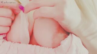 Fuck-rubber and cum play with Carlycurvy!