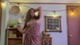 Trying on my beloved dresses for u (tease)