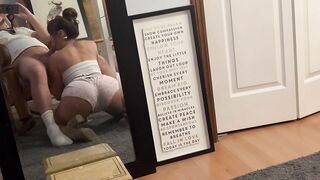 PAWG Rides Dad’s Dick