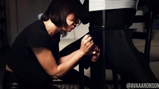 THE ULTIMATE EXTRACTOR SLAVER - CUM BLAST TUGJOB SERVICED IN MILKING CHAIR BY FEMDOM NYMPHO AVA