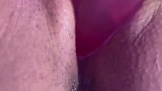 Vagina creaming on sex tool