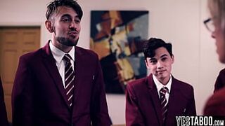 Giant boobs mother I'd like to fuck teacher Dee Williams widens large booty for a group-sex with youthful students