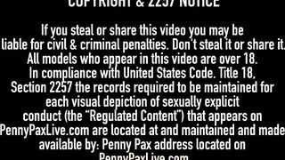 Redheaded Babes Penny Pax & Amarna Miller Tongue Fuck!