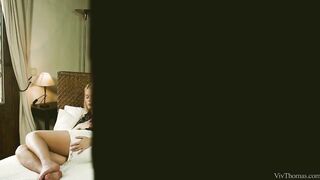 Sweet Cat eats Nikita's pussy from behind
