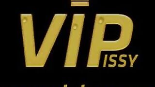 Piss Drinking - Kinky lesbians lick their pee soaked pussies