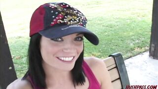 Asian girl picks a college coed for lesbian sex