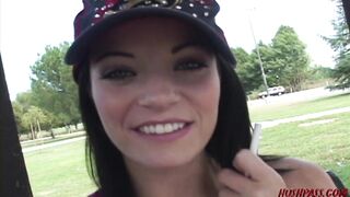 Asian girl picks a college coed for lesbian sex