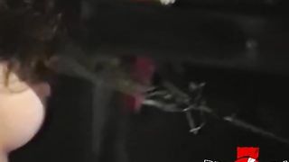 Stunning lesbian Bambi Love in BDSM whipping session