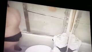 spy bath masturbation