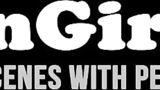 Stainless Mormon babe pussy licked by two handsome lesbians