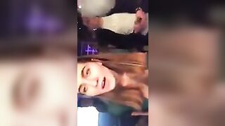 Russian girl dance naked in club