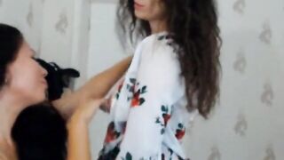 SOPHIA AND KIM DEEP KISSES