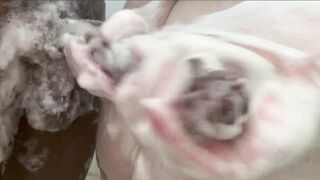 large ass stepdaughter sneaks into the shower with her hung stepdad behind wife's back