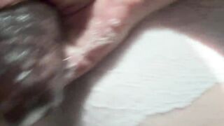 large ass stepdaughter sneaks into the shower with her hung stepdad behind wife's back