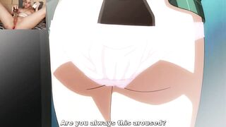 The shy student has such a large penis