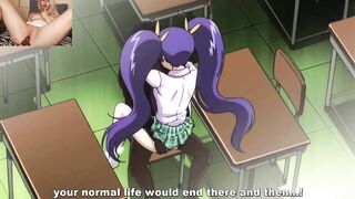 The shy student has such a large penis