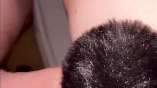 Gf can’t get over large wang with anal toy and creampie