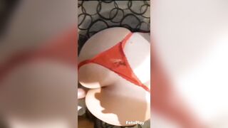 Large booty Lalin girl groaning doggystyle in underware. Onlyfans/Jesigala