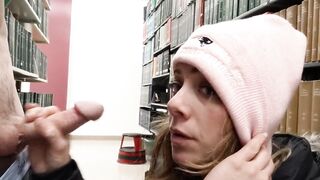 Heather Kane nearly caught Sucking Shlong in Public Library