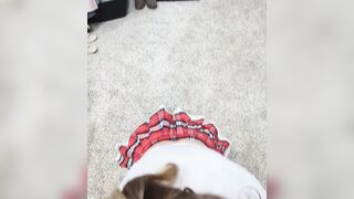 Sexually excited Co-ed Sucking Her Professor's Wang