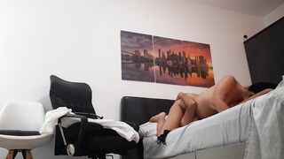 I screw my ally at her boyfriend's abode.