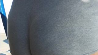 Exhibitionist wife at the carwash pov hubby films