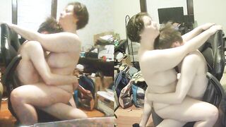 Heather Kane rides Schlong untill this chab BUSTS!