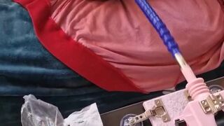 banging my snatch hard and fast with the sex machine