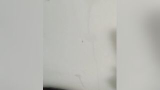 cumed on me and on the wall