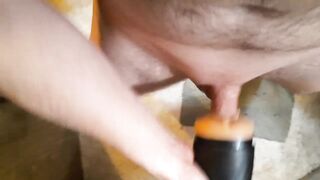 Pounding a fleshlight