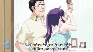 Dissolute grandad screwing a sexy youthful beauty (Purple hair hotty manga)