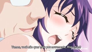 Dissolute grandad screwing a sexy youthful beauty (Purple hair hotty manga)