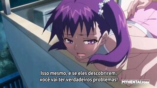Dissolute grandad screwing a sexy youthful beauty (Purple hair hotty manga)
