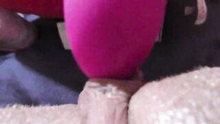 Large love button snatch squirtin