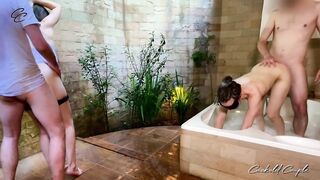 Cuties Sharing Couples - Foursome Swinger Fuckfest with Glamorous Wifes