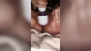 Lonely mother I'd like to fuck practices getting her vagina juicy while that guy's at work!