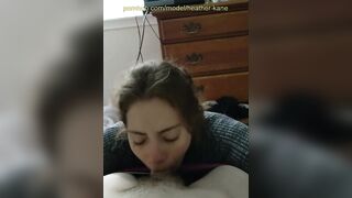 Heather Kane likes giving morning Blowjobs!