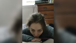 Heather Kane likes giving morning Blowjobs!