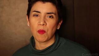 Awesome ejaculation compilation of my charming, artistic amateur wife!