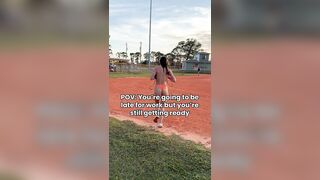 This is appropriate baseball attire!