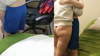 Refuses to Hop Off & Stays Seating On his Cock the Entire Creampie Thru - Heather Kane