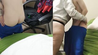 Refuses to Hop Off & Stays Seating On his Cock the Entire Creampie Thru - Heather Kane