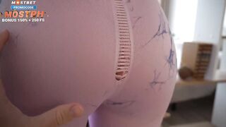 Sorry Step Sis , For Ripped Leggins And Coarse Drilled Oiled Booty With Constricted Vagina , Palatable