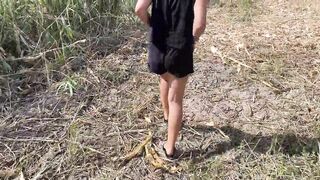 A compilation of public pissing and creampies in nature! Road tour! POV! FREE!