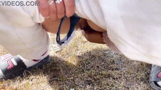 A compilation of public pissing and creampies in nature! Road tour! POV! FREE!