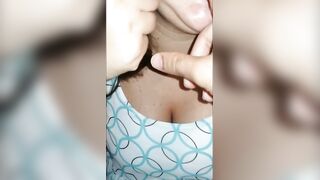 hotty biting hard finger