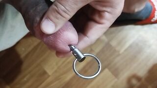 a lot of semen after probing the urethra with a 10 mm toy