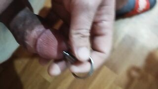 a lot of semen after probing the urethra with a 10 mm toy